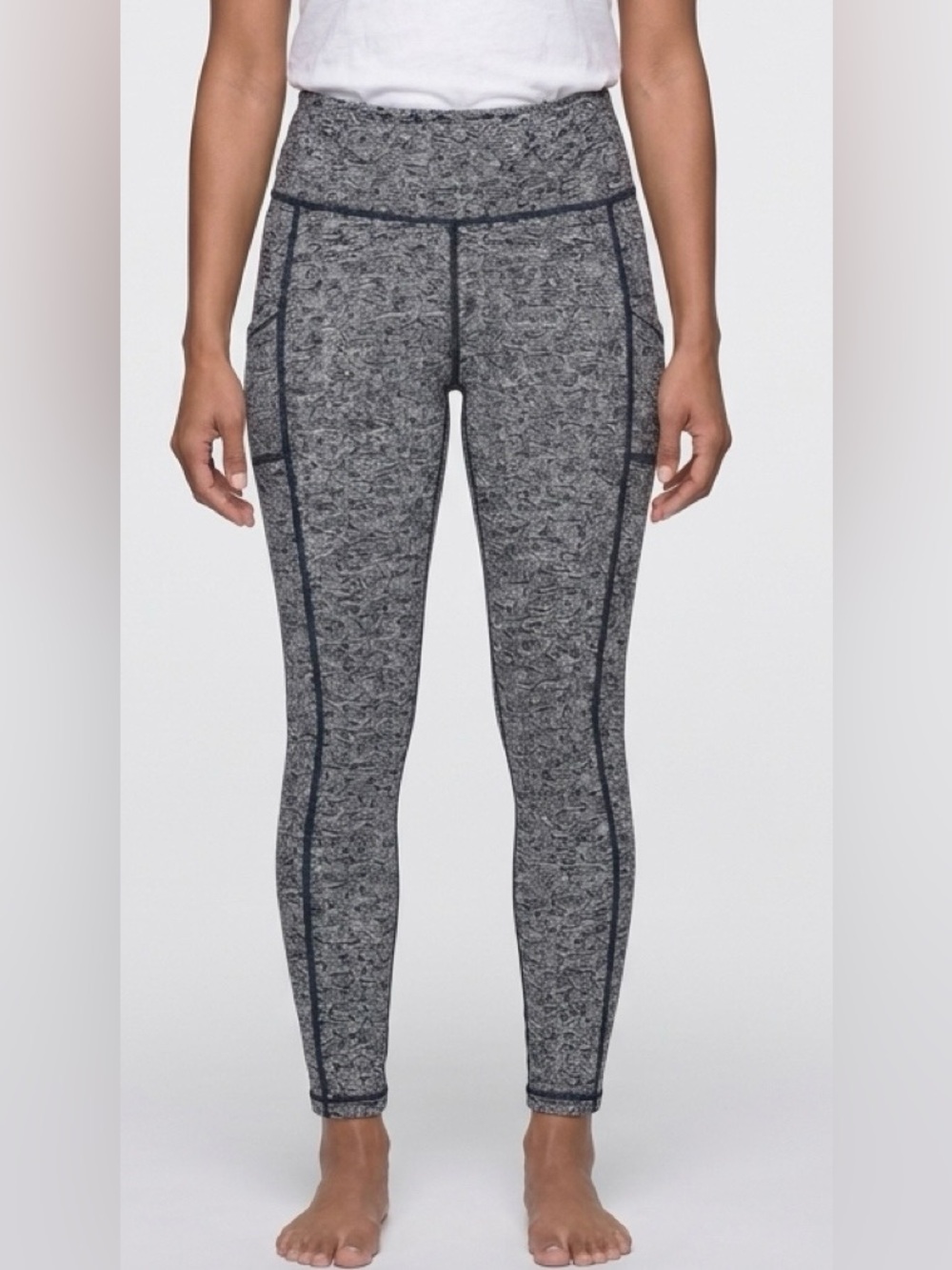 J.Jill Fit Gray Heathered Pocket Leggings XS Petite Athletic Yoga Pants